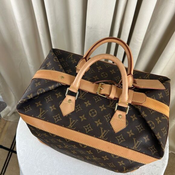 Louis Vuitton Brown and Tan Monogram Cruiser Travel Bag - Picture 3 of 10